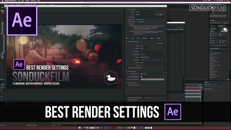 After Effects Tutorial: Best Render Settings