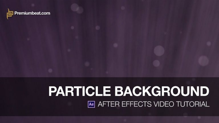 After Effects Tutorial: Particle Background