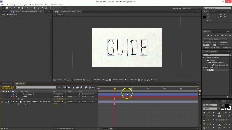 After Effects Hand Drawn Pen Tutorial