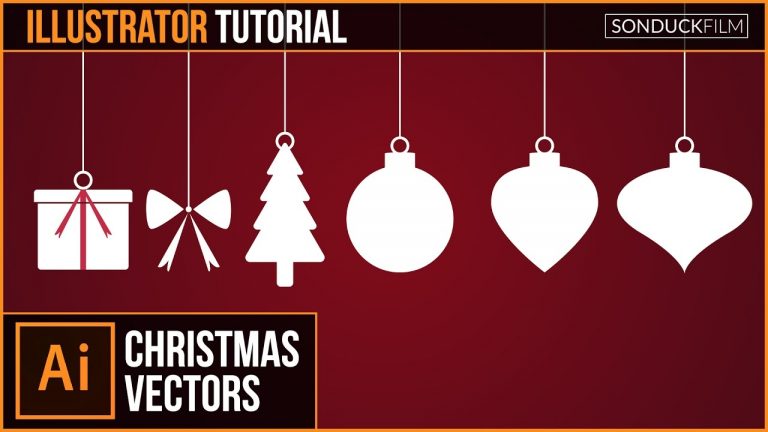 Adobe Illustrator CC Tutorial: Flat CHRISTMAS VECTORS | Graphic Design