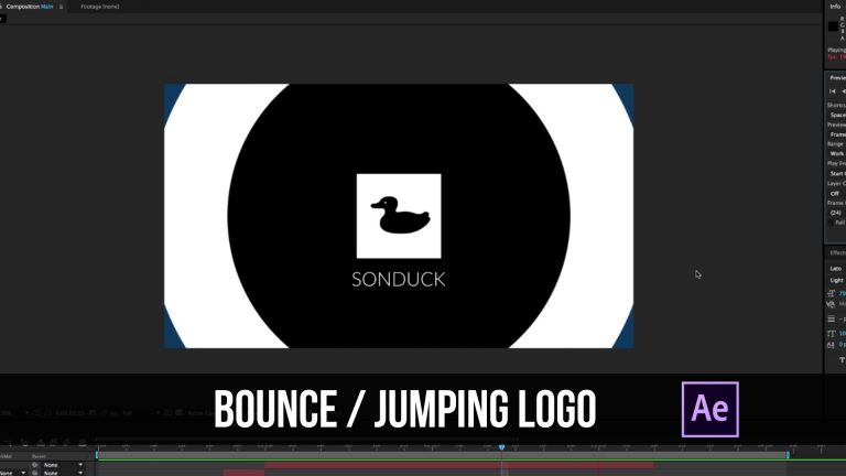 After Effects Tutorial – Bouncing “Jumpcut” Logo – Motion Graphics