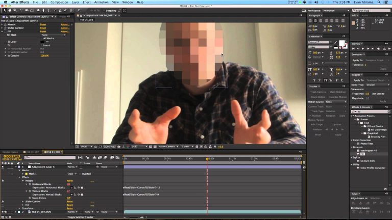 After Effects Video Tutorial: Blurry Faces
