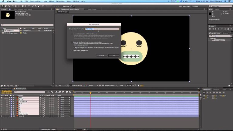Adobe After Effects Video Tutorial: Cartoon Lip Syncing