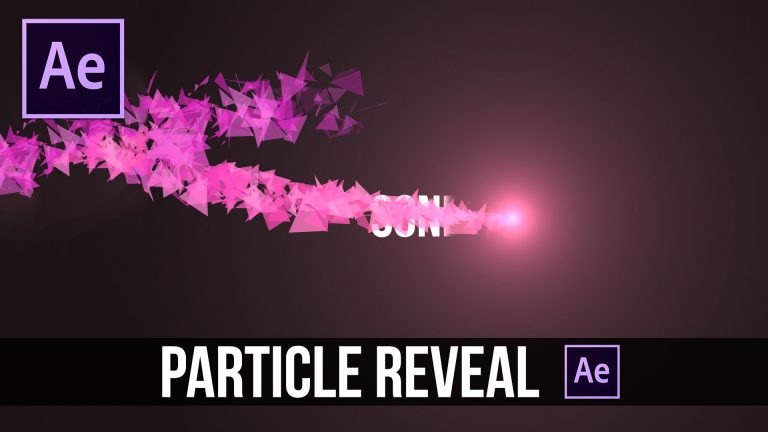 After Effects Tutorial: Particle Reveal on Path for Text & Logos (NO PLUGINS)