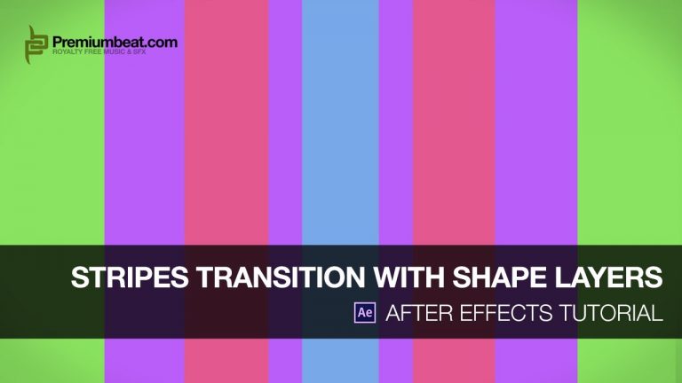 After Effects Tutorial: Stripes Transition with Shape Layers