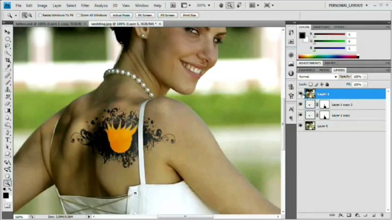 [HD] Photoshop Tutorial: Add and Remove Tattoos