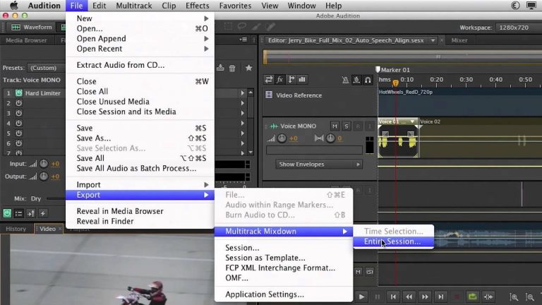 Exporting Individual Stems in Audition CS6