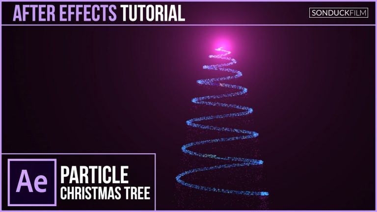 After Effects Tutorial: Particle CHRISTMAS TREE Animation | Trapcode Particular