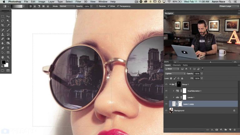 How to Add a Reflection to Sunglasses in Photoshop
