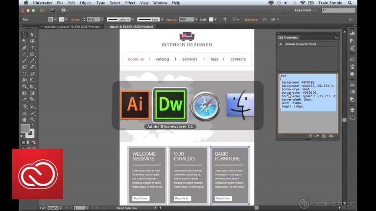 Transform visual designs into CSS styles using CSS and SVG export | Adobe Creative Cloud