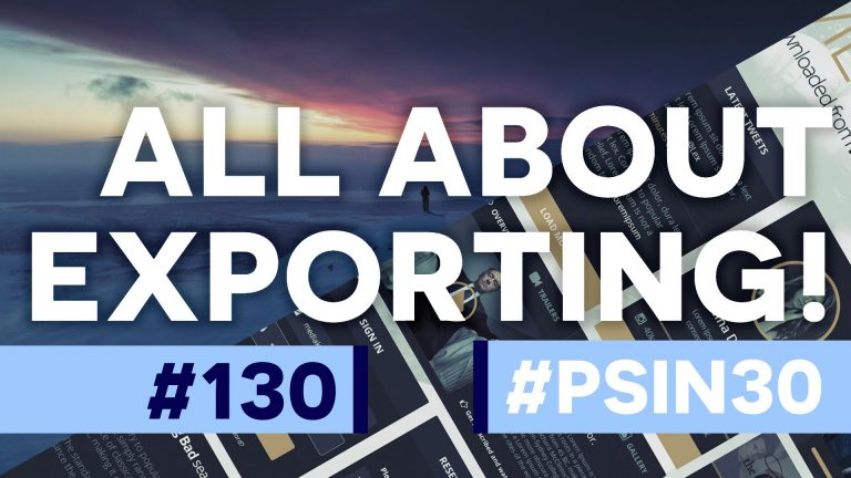 All about Export & Exporting – Photoshop CC Tutorial