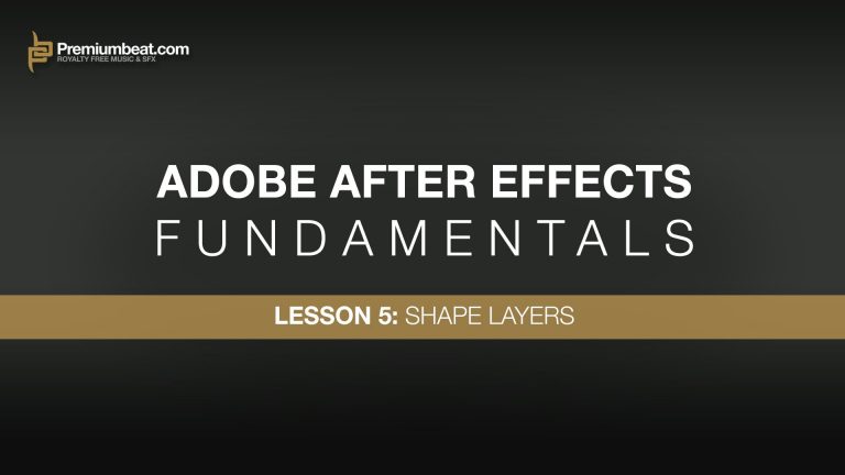 Adobe After Effects Fundamentals 5: Shape Layers