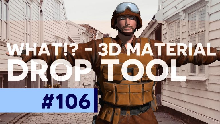 How to use the 3D Material Drop Tool in Photoshop