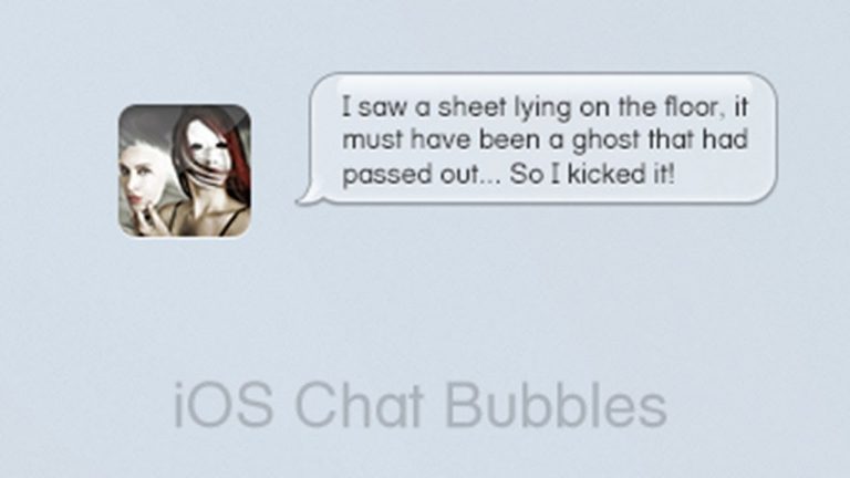 Create Apple iOS Chat Bubbles in Photoshop CS6