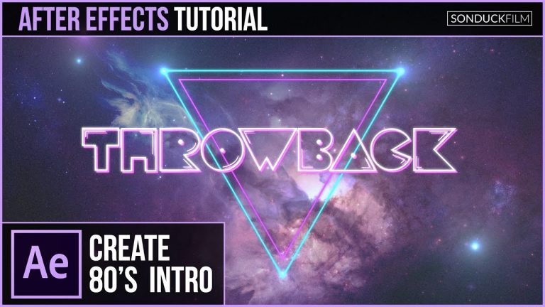 After Effects Tutorial: 80’s Style Intro Basics