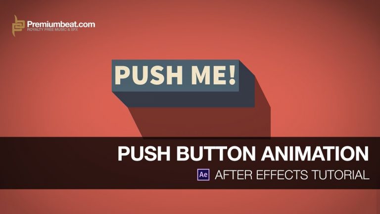 After Effects Tutorial: Push Button Animation