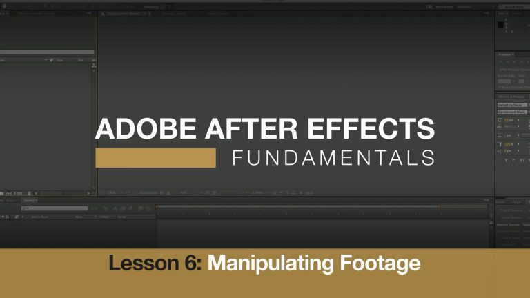 Adobe After Effects Fundamentals 6: Manipulating Footage