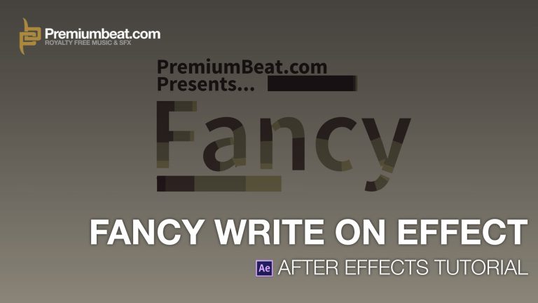 After Effects Video Tutorial: Fancy Write On Effect