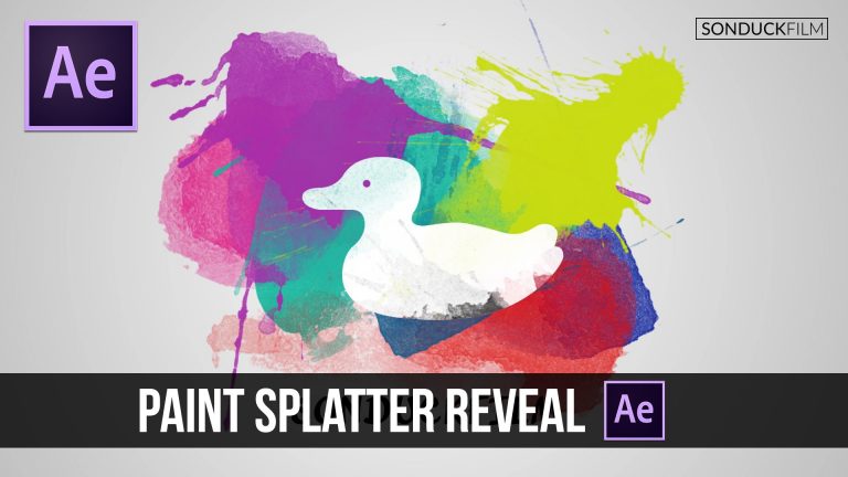 After Effects Tutorial: Paint Splatter Logo Reveal