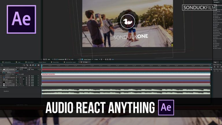 After Effects Tutorial: Audio React Anything