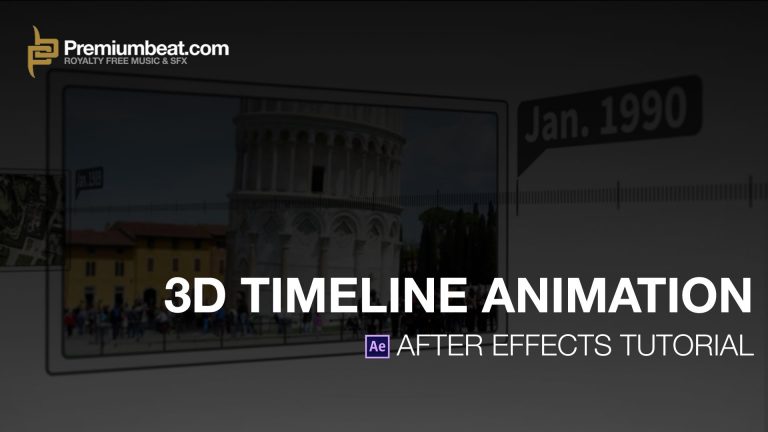 After Effects Video Tutorial: 3D Timeline Animation