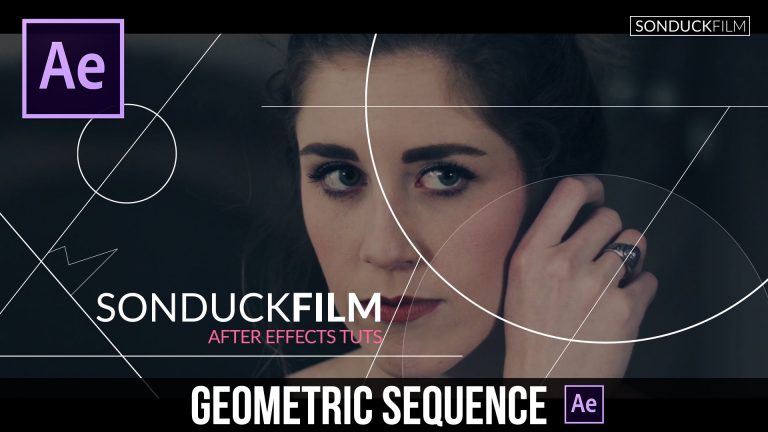 After Effects Tutorial: GEOMETRIC Sequence with Animated Lines