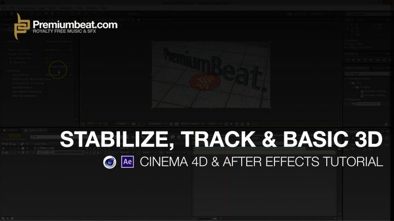 Stabilize, Track & 3D with After Effects CC and Cinema 4D Lite