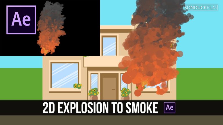 After Effects Tutorial: 2D Fire Explosion to Smoke Cartoon GFX