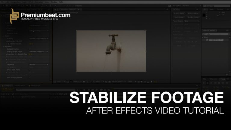 After Effects Tutorial: Stabilize Video Footage