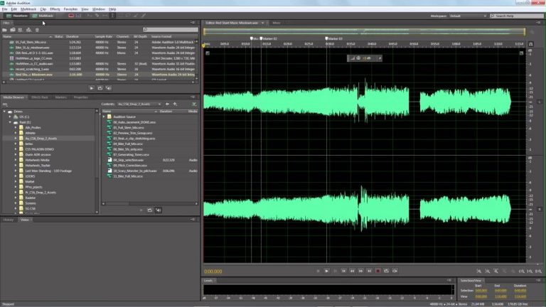 A Look at Audition CS6’s Multitrack Mixdown Options