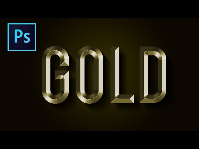 Gold Text Effect: Photoshop Tutorial