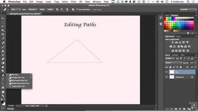 Adobe Photoshop CC Tutorial | Editing Vector Paths And Shapes