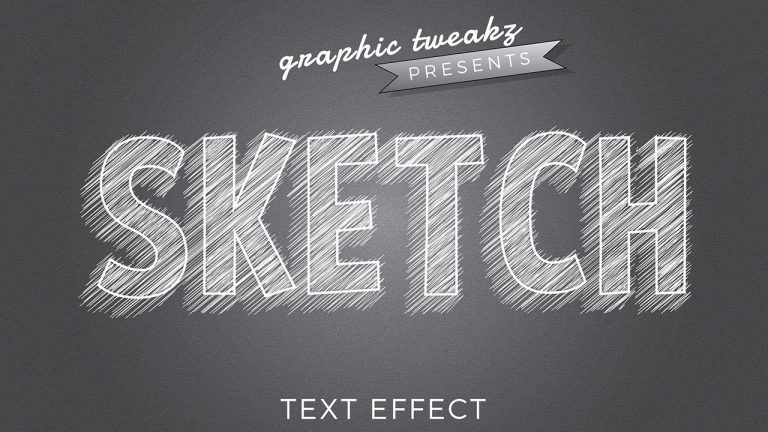 Illustrator Tutorial | Pencil Sketch Text Effect Logo Design