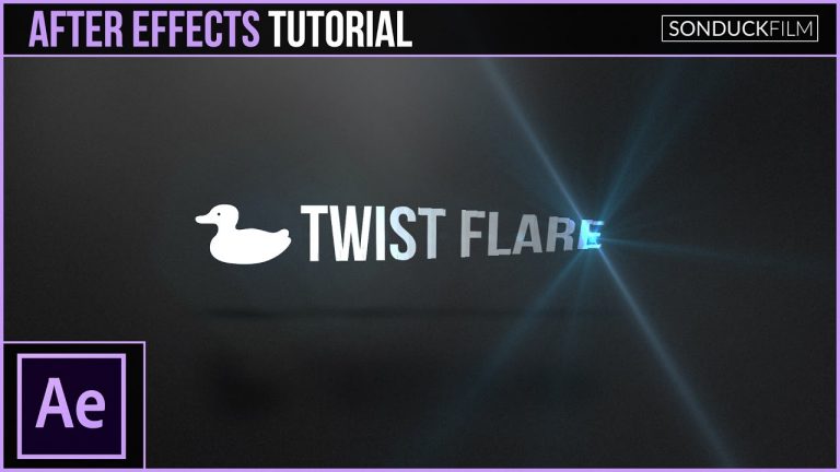 After Effects Tutorial: Flare Twist Intro Animation