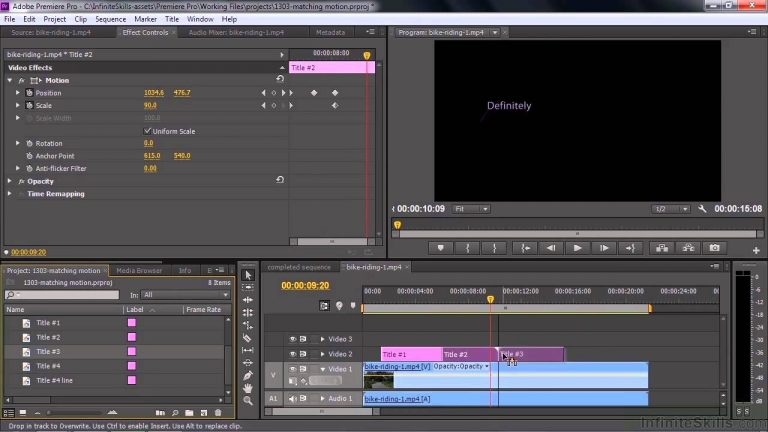 Adobe Premiere Pro CC Tutorial | Matching The Motion Of An Object Within A Clip