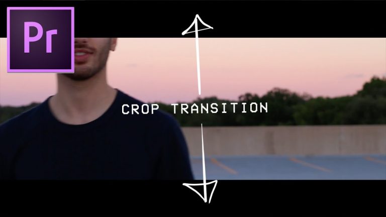 Adobe Premiere Pro CC Tutorial: Crop Opening Transition Effect How to (Black bars open close)
