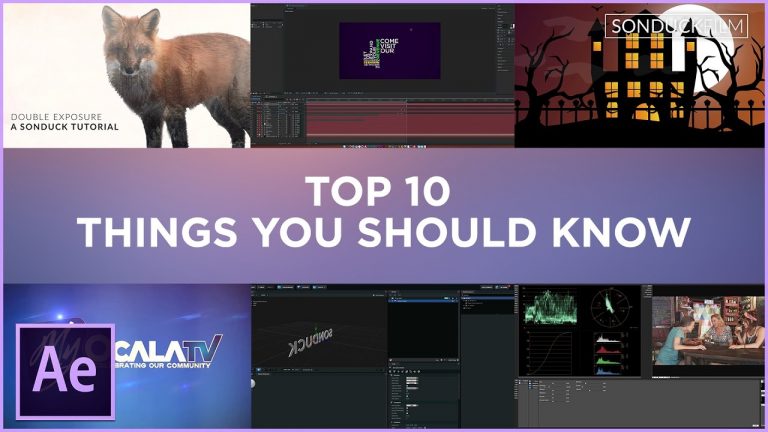 After Effects: Top 10 Things You Should Know How To Create