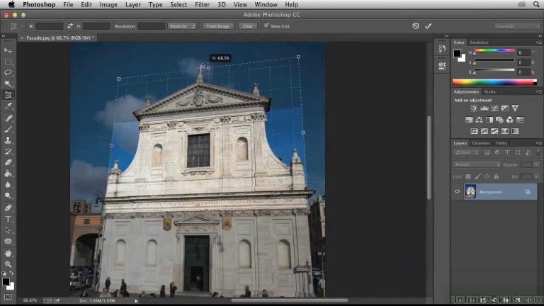 Photoshop for Architects Tutorial | Cropping In Perspective