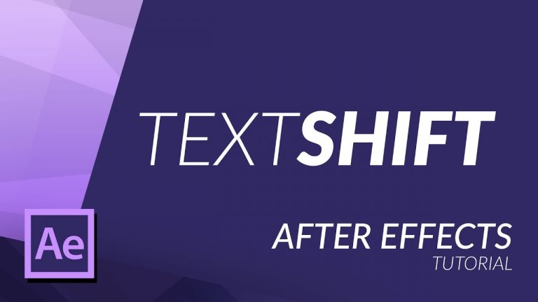 TEXT SHIFT EFFECT in AFTER EFFECTS
