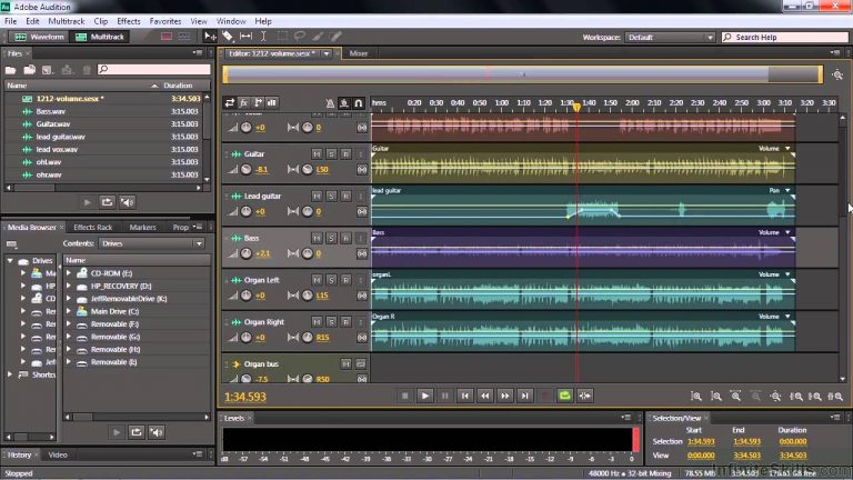 Adobe Audition CC Tutorial | Adjusting And Automating Track And Clip Volume