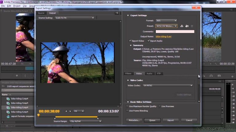 Adobe Premiere Pro CC Tutorial | Exporting A Sequence, Clip Or Frame