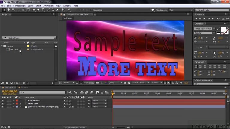 Adobe After Effects CC Tutorial | Finding Missing Footage, Fonts And Effects