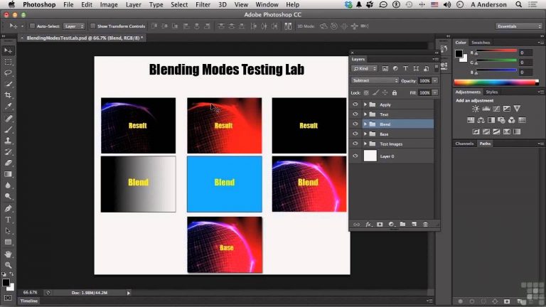 Adobe Photoshop CC Tutorial | The Invert And Tonal Blending Modes
