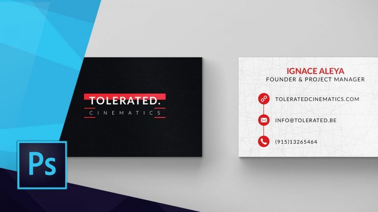 CREATE STUNNING BUSINESS CARDS in PHOTOSHOP