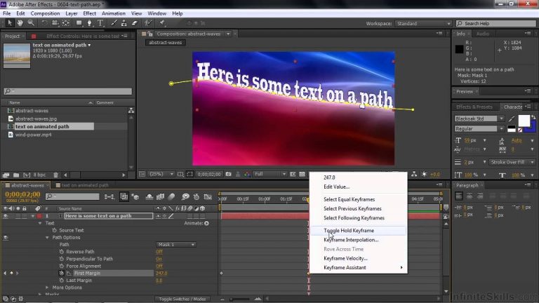 Adobe After Effects CC Tutorial | Moving Text Along A Path