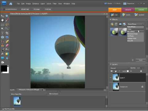 Photoshop Elements 7 Tutorial – Applying photo effects
