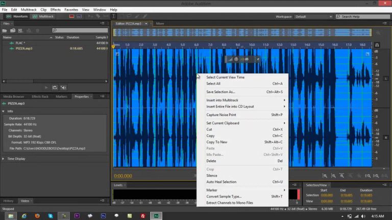 Convert MP3 to FLAC Using Adobe Audition CS6