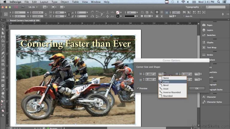Adobe InDesign CC Tutorial | Cornering Objects At High Speed