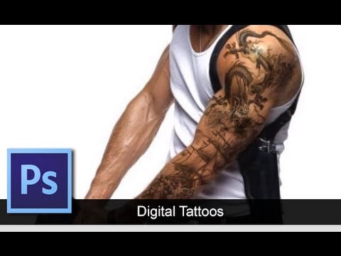 Photoshop CS6 Tattoo Tutorial | How To Add Tattoos