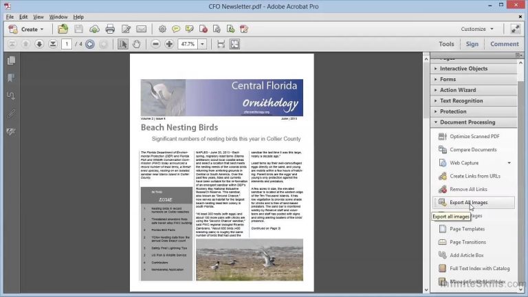 Adobe Acrobat XI Tutorial | Exporting PDF Contents To Files